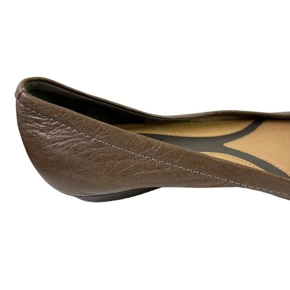 Naturalizer N5 Comfort Maude Real Leather Taupe Brown Slip On Flats Shoes 7.5 - Picture 10 of 16